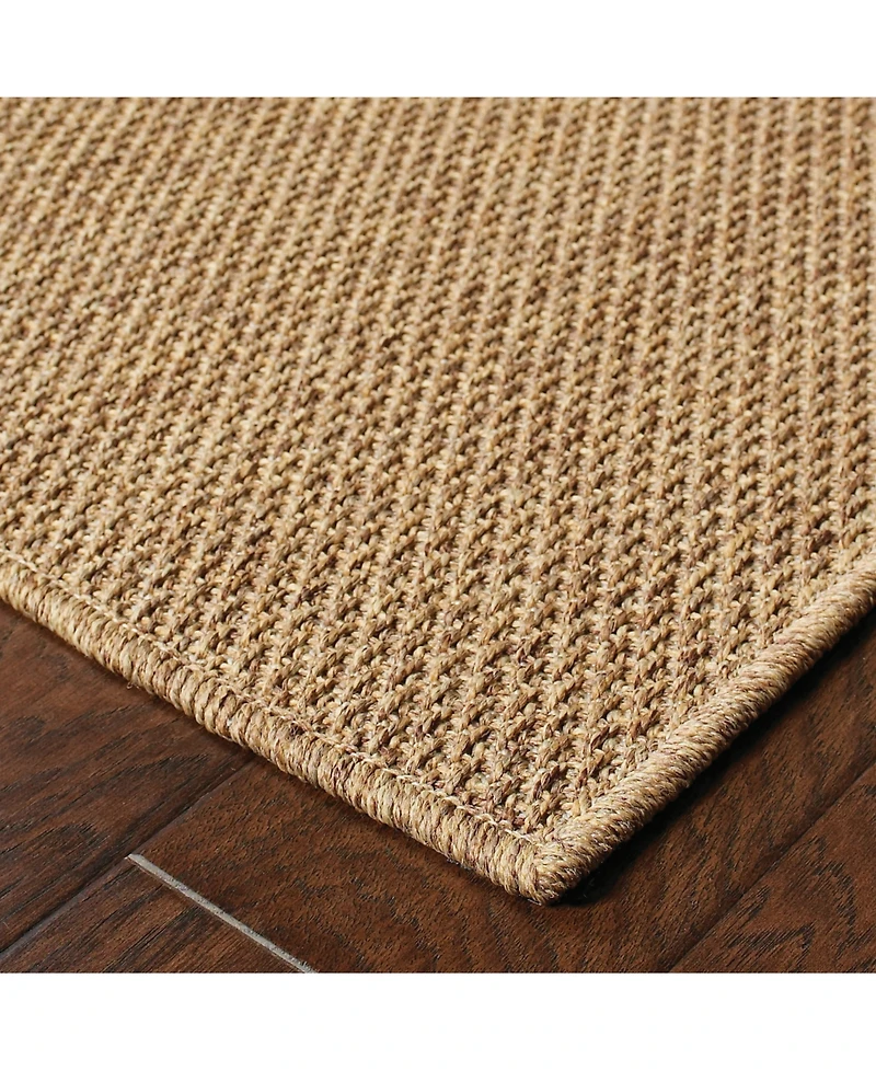 Oriental Weavers Karavia 2061N Tan 6'7" x 9'6" Outdoor Area Rug