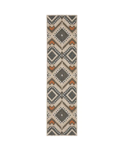 Oriental Weavers Latitude 002X3 Gray 1'10" x 7'6" Runner Rug