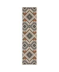 Oriental Weavers Latitude 002X3 Gray 1'10" x 7'6" Runner Rug
