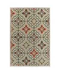 Oriental Weavers Latitude 709 Gray 7'10" x 10' Outdoor Area Rug