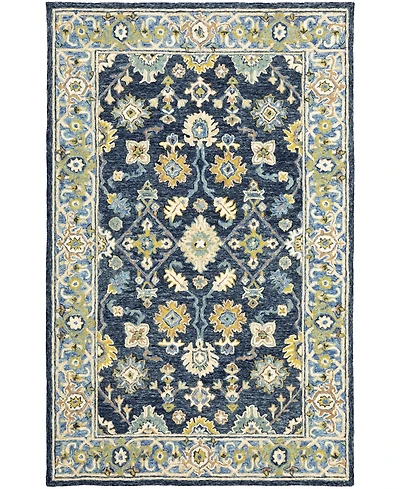 Oriental Weavers Alfresco Navy 3'6" x 5'6" Area Rug