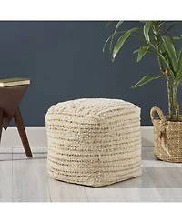 Noble House Calzona Boho Ottoman Pouf