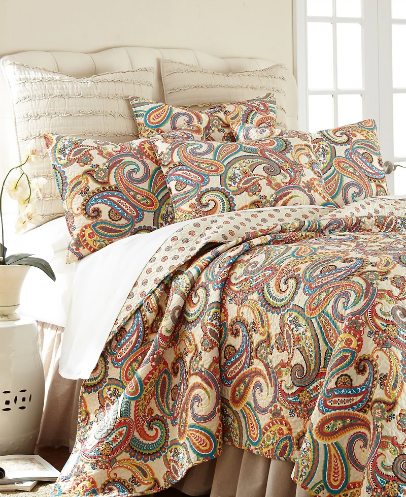 Levtex Alyssa Paisley Reversible -Pc. Quilt Set