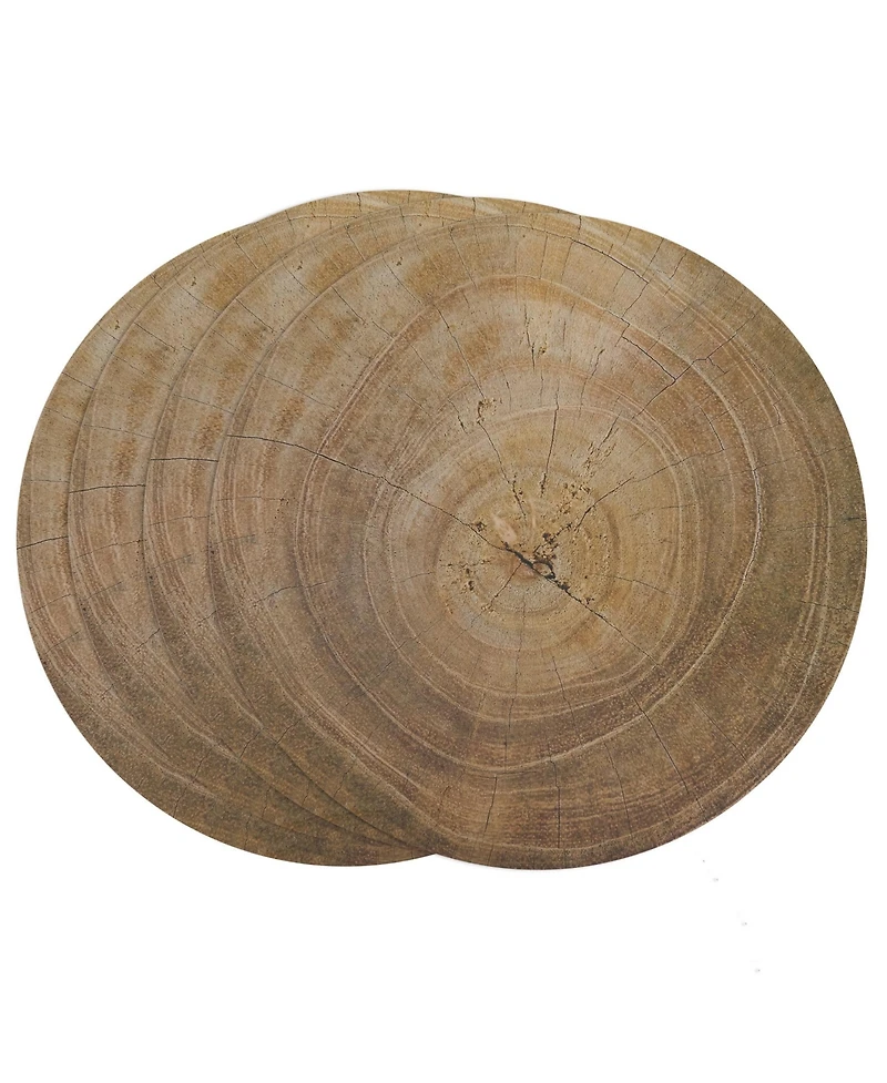 Saro Lifestyle Wood Print Placemat Set of 4