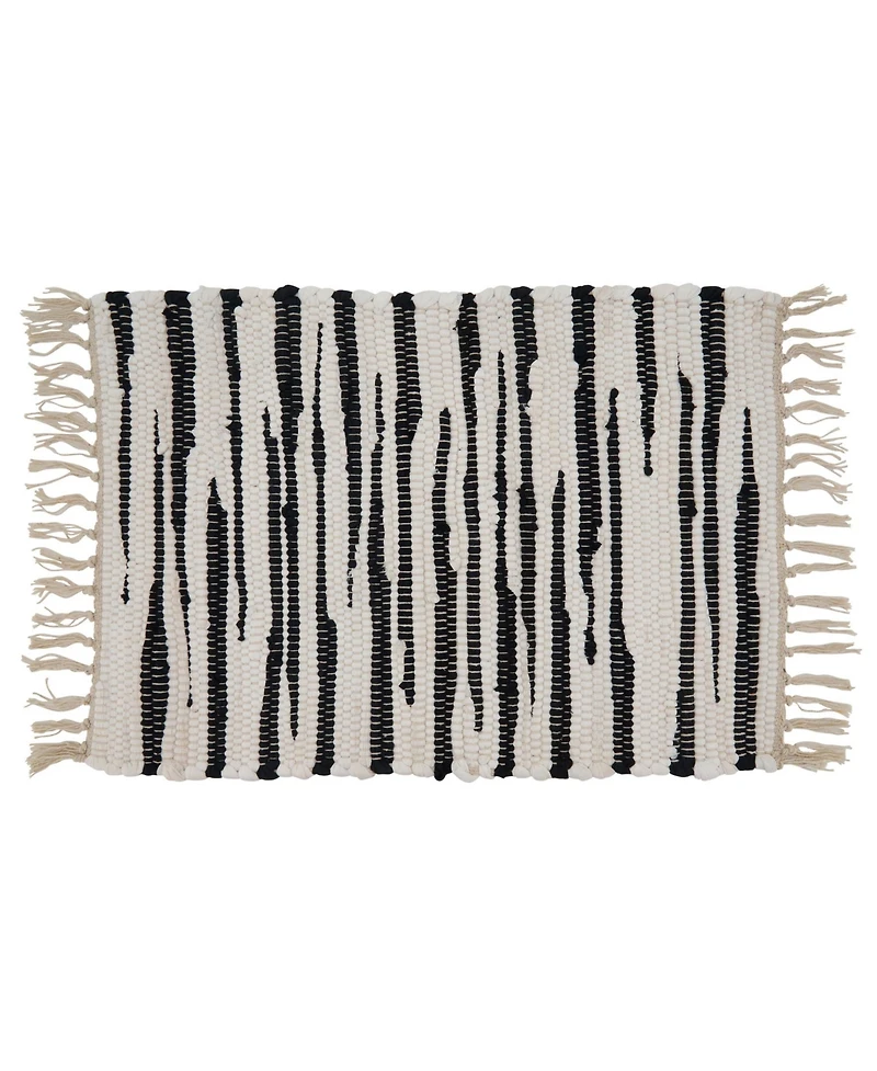 Saro Lifestyle Zebra Chindi Placemat Set of 4