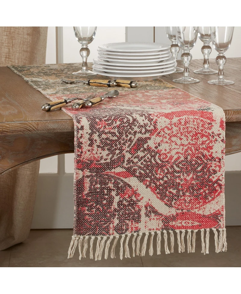 Saro Lifestyle Distressed Rug Runner