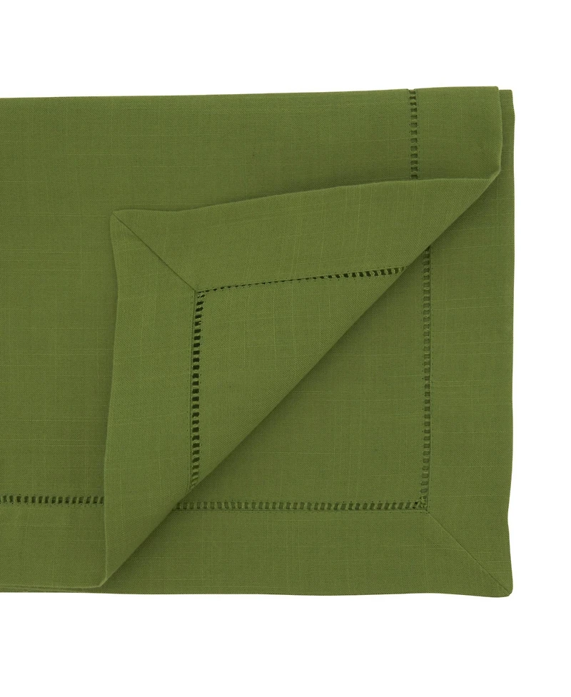 Saro Lifestyle Placemat with Hemstitched Border Set of 12