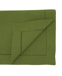 Saro Lifestyle Placemat with Hemstitched Border Set of 12