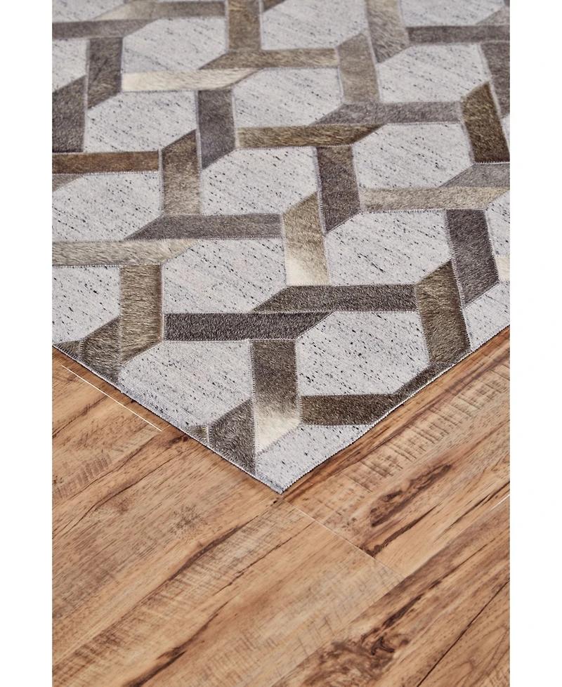 Feizy Fannin R0752 Slate 2' x 3' Area Rug