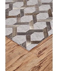 Feizy Fannin R0752 Slate 2' x 3' Area Rug