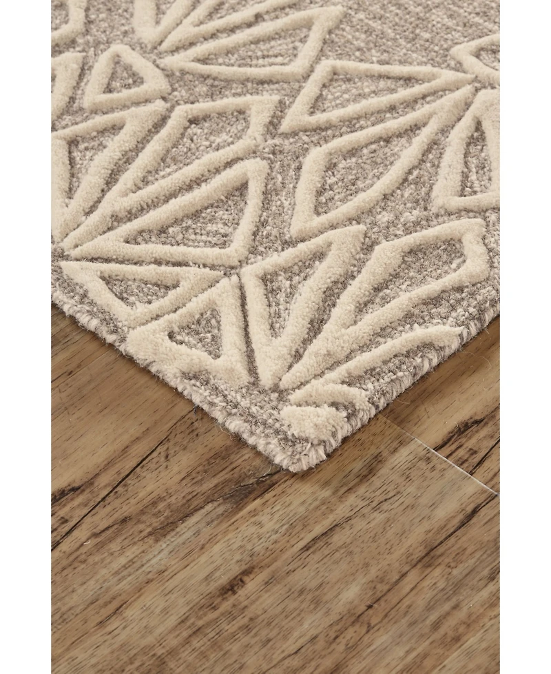Feizy Enzo R8735 Ivory 5' x 8' Area Rug