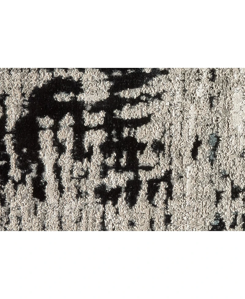 Feizy Micah R3339 Black 6'7" x 9'6" Area Rug