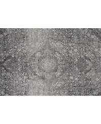 Feizy Sarrant R3967 Charcoal 4' x 5'3" Area Rug