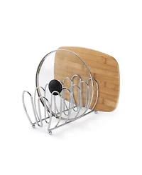 Spectrum Diversified Bloom Kitchen Lid Holder Organizer For Plates, Cutting Boards, Bakeware