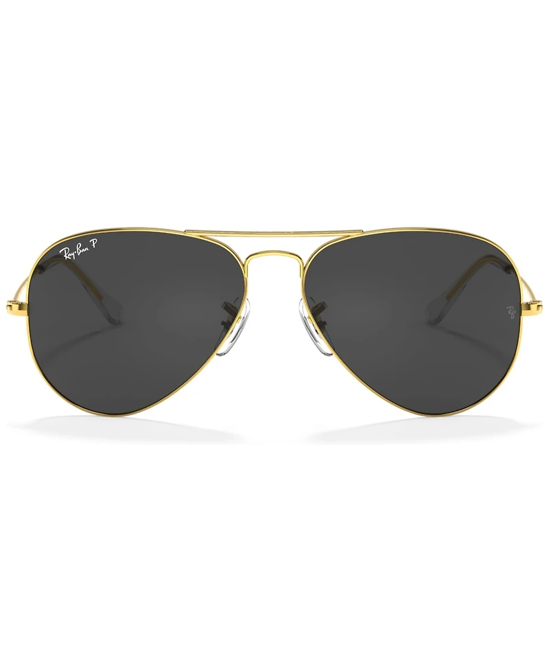Ray-Ban Unisex Polarized Sunglasses, RB3025 Aviator Classic