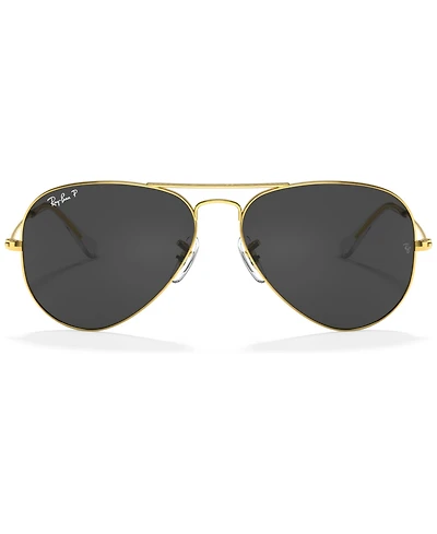 Ray-Ban Unisex Polarized Sunglasses, RB3025 Aviator Classic