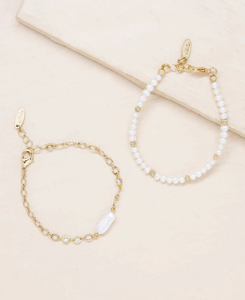 Ettika Pretty in Pearls Bracelet Set