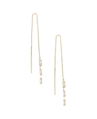 Ettika Crystal Baguette Threader Earrings