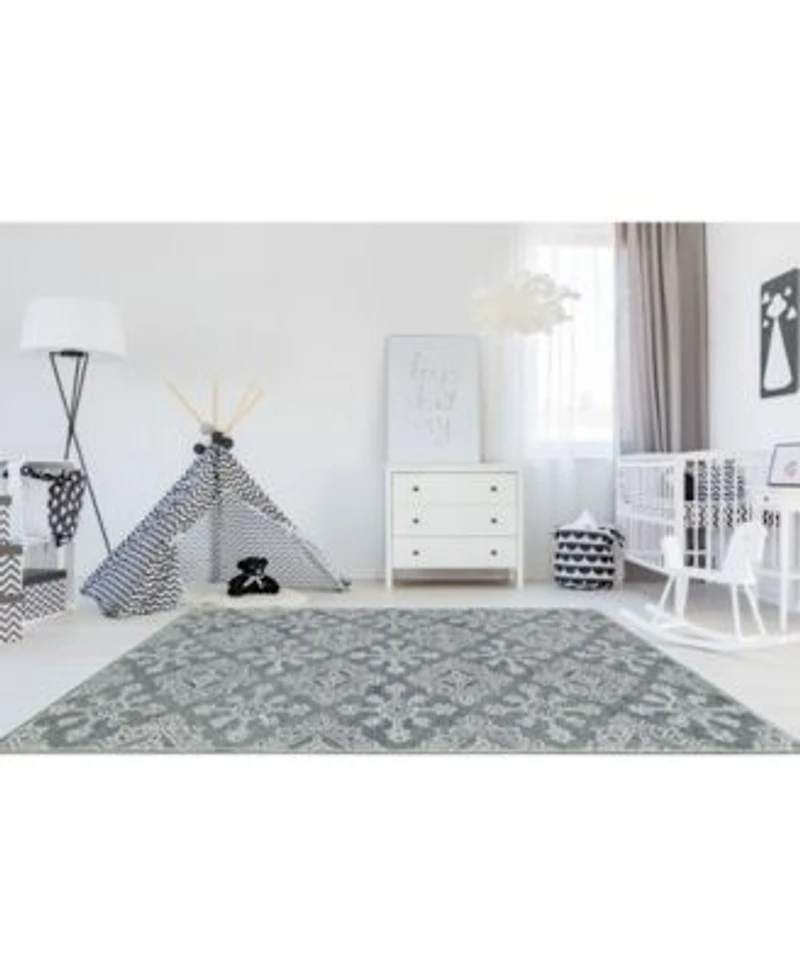 Amer Rugs Boston Bos 36 Charcoal Rug