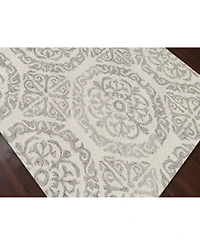 Amer Rugs Boston Bos-22 White 7'6" x 9'6" Area Rug