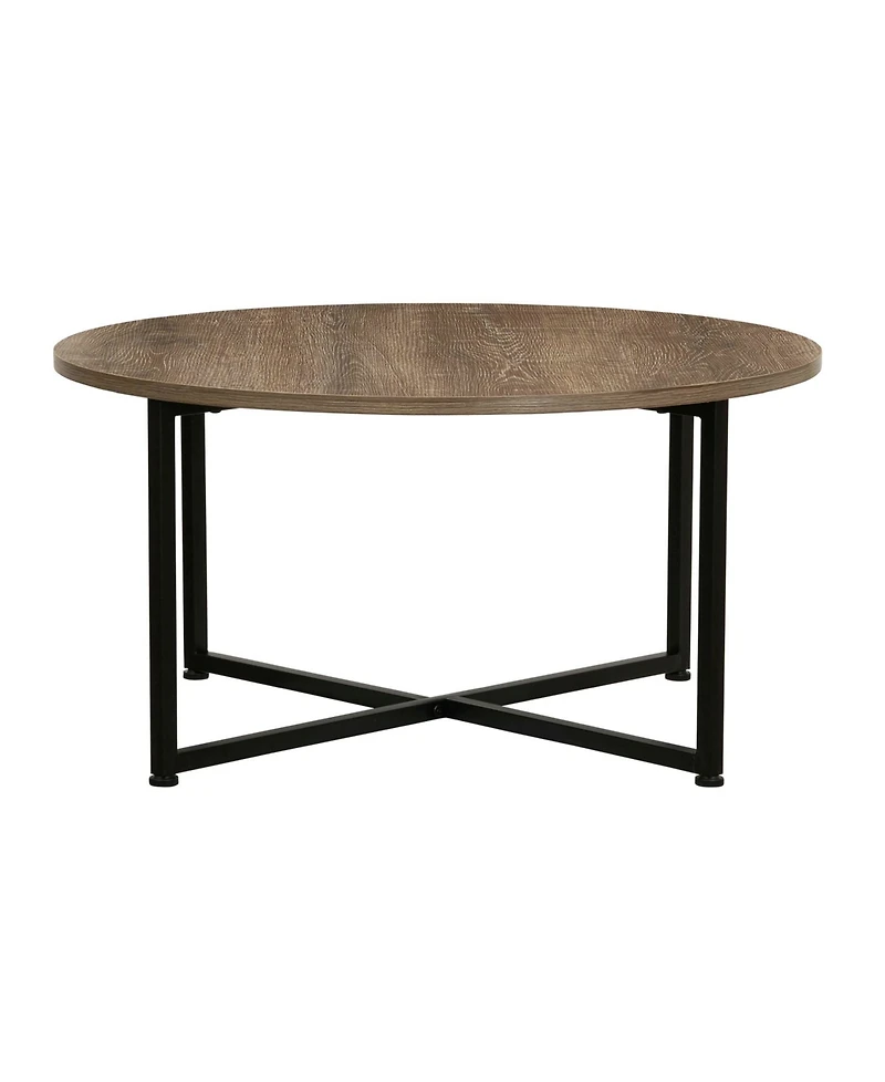 Household Essential Round Coffee Table With Frame