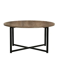 Household Essential Round Coffee Table With Frame
