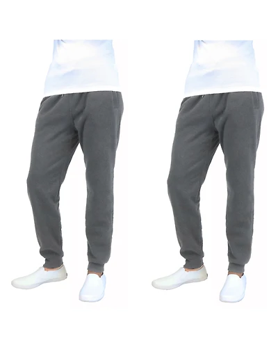Galaxy By Harvic Men's 2-Packs Slim-Fit Fleece Jogger Sweatpants