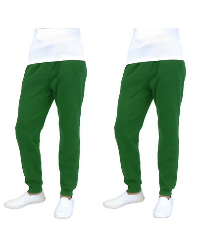 Galaxy By Harvic Men's 2-Packs Slim-Fit Fleece Jogger Sweatpants