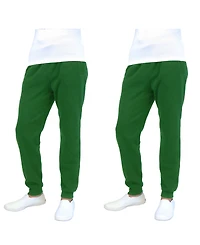 Galaxy By Harvic Men's 2-Packs Slim-Fit Fleece Jogger Sweatpants