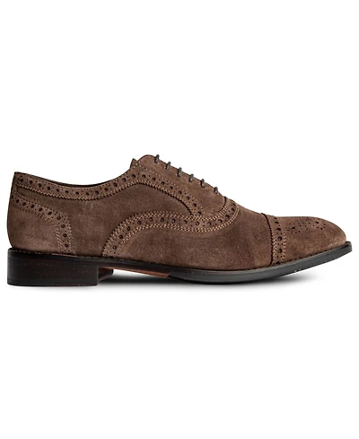 Anthony Veer Men's Ford Quarter Brogue Oxford Lace-Up Dress Shoe