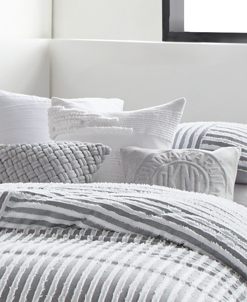 Dkny Textured Stripe Decorative Pillow, 20" x 20"