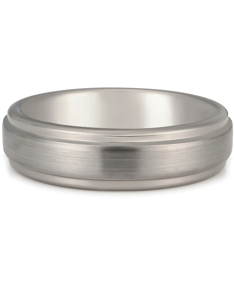 Men's Step Edge Band Tantalum