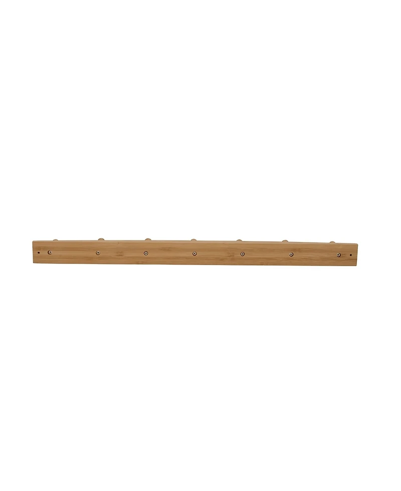 Spectrum Diversified Wall-Mounted 7 Peg Wood Hook Rack