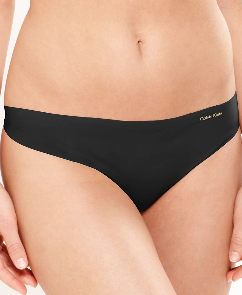 Calvin Klein Women's Invisibles 3-Pack Thong Underwear QD3558
