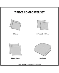 Intelligent Design Brooklyn Jacquard Cotton 5-Pc. Comforter Set, Twin/Twin Xl