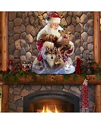Designocracy by Dona Gelsinger Santa Little Friends Wall and Door Hanger