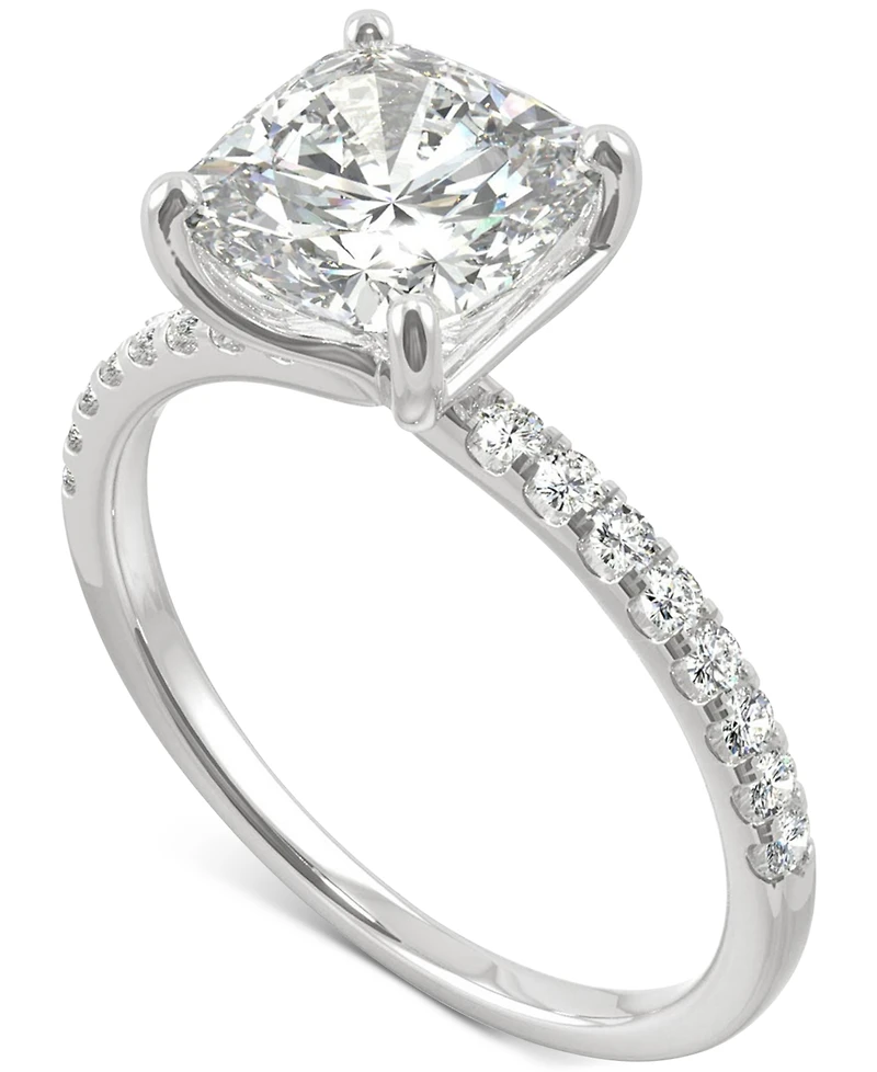 Charles & Colvard Moissanite Engagement Ring (2-5/8 ct. t.w. Dew) in 14k White Gold