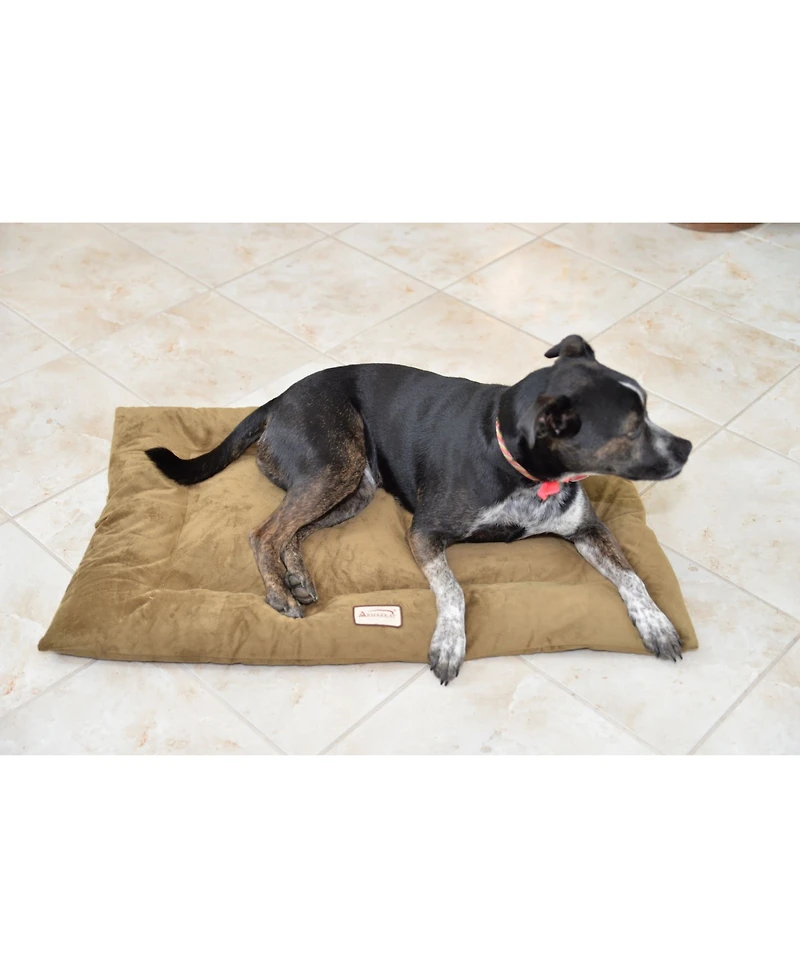 Armarkat M01CHL-m Medium Pet Bed Mat , Dog Crate Soft Pad With Poly Fill Cushion, Sage Green