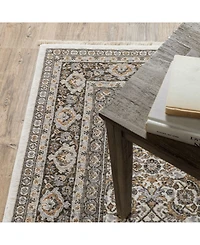 Oriental Weavers Maharaja 2061N Ivory and Gray 2' x 3' Area Rug
