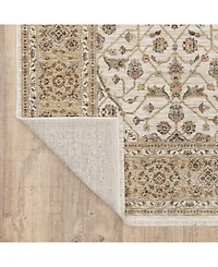 Oriental Weavers Maharaja 1J Ivory and Gold 2'3" x 7'6" Runner Rug