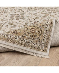 Oriental Weavers Maharaja 1J Ivory and Gold 6'7" x 9'6" Area Rug