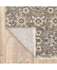 Oriental Weavers Maharaja 532D Gray and Tan 2'3" x 7'6" Runner Rug