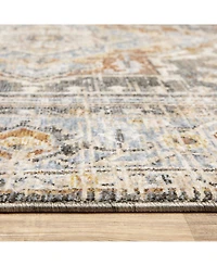 Oriental Weavers Maharaja 1803X Gray and Blue 9'10" x 12'10" Area Rug