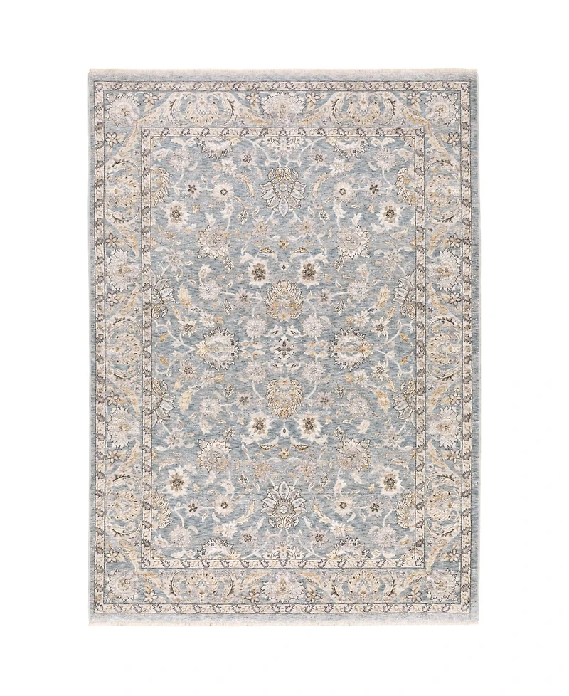 Oriental Weavers Maharaja 70E Blue and Ivory 2'3" x 7'6" Runner Rug