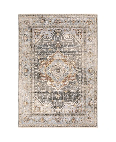 Oriental Weavers Maharaja 1803X Gray and Blue 9'10" x 12'10" Area Rug