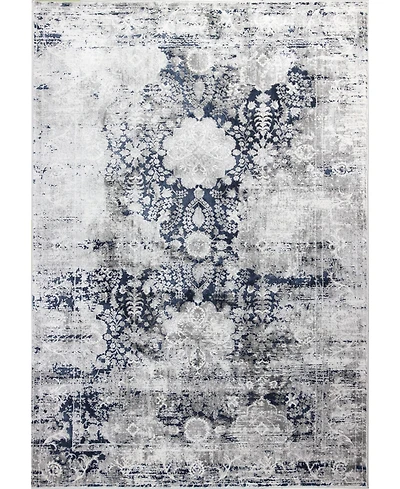 Closeout! Bashian Isle Isl-02 Gray, Blue 3'6" x 5'6" Area Rug