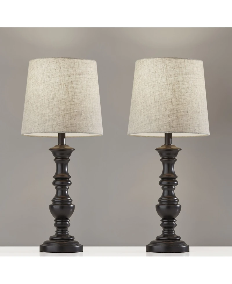 Adesso Robert 2 Piece Table Lamp Bonus Pack