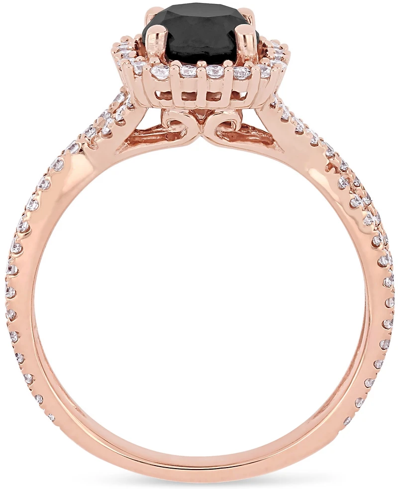 Diamond Halo Engagement Ring (1-1/2 ct. t.w.) 14K Yellow, White or Rose Gold
