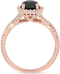 Diamond Halo Engagement Ring (1-1/2 ct. t.w.) 14K Yellow, White or Rose Gold