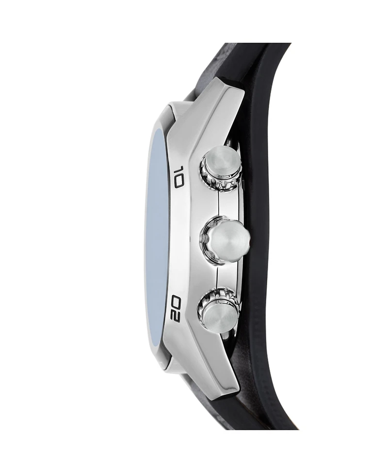 Fossil Men's Coachman Black Leather Watch 45mm
